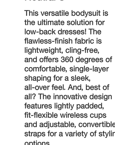 NWT Assets by Spanx low-back cupped shaping bodysuit - Picture 4 of 7